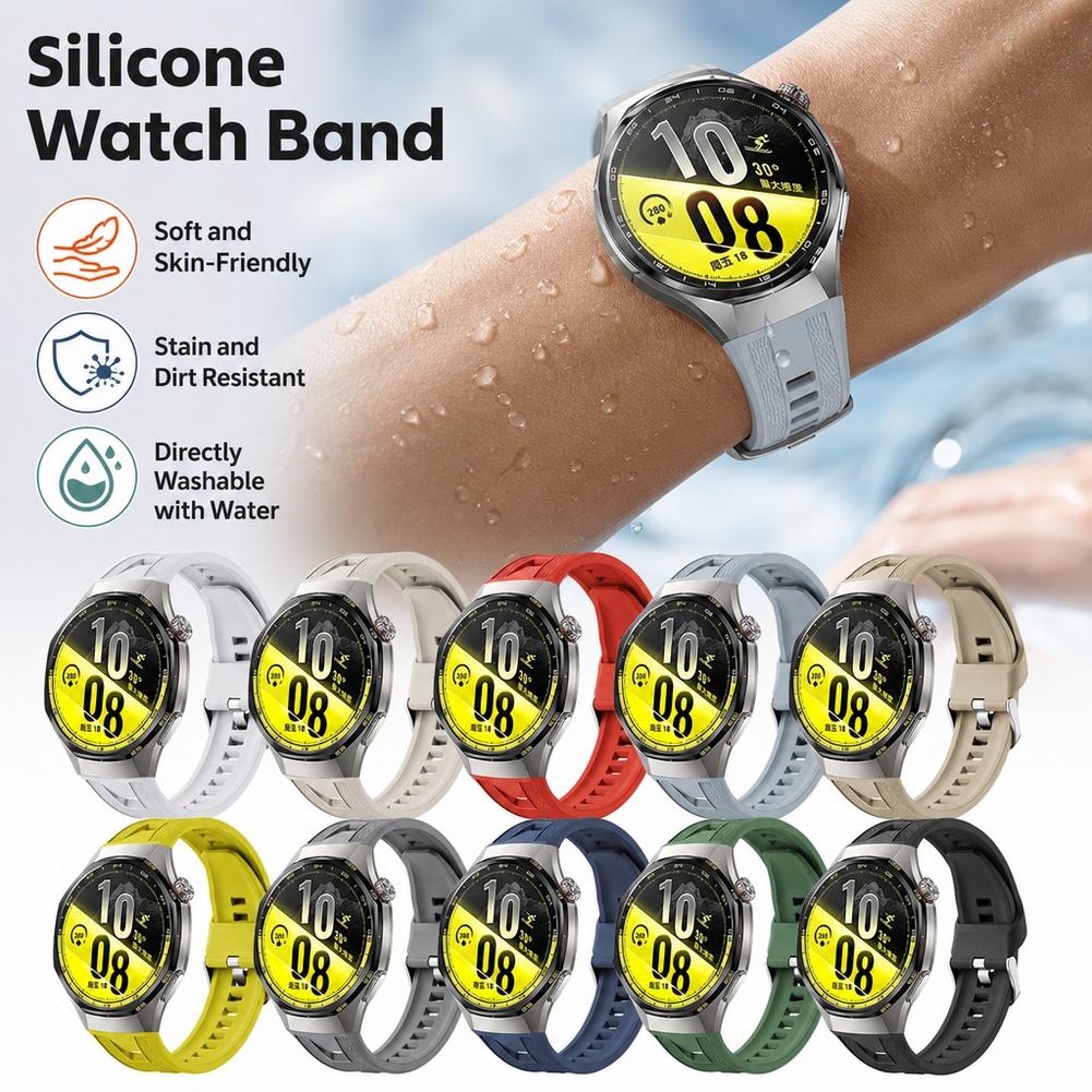 Silicone Band Replacement - Pulseira de relógio em silicone para