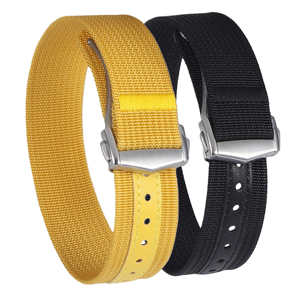 Nylon Nato Strap - Fivela dobrável pulseira de relógio de