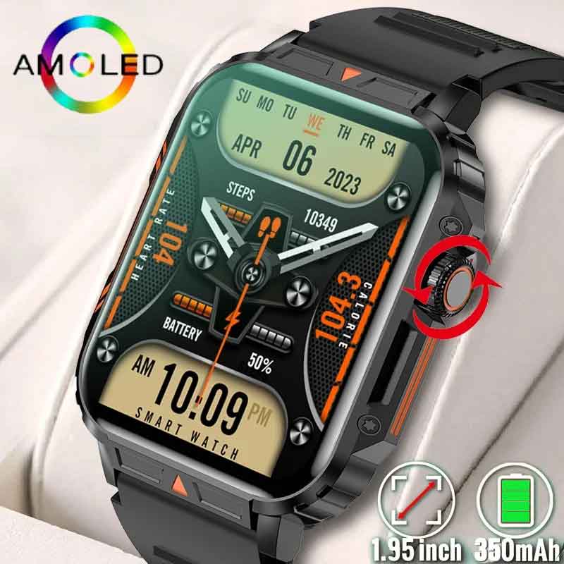 Relógio inteligente militar ao - Smartwatch Faces avaliação e preço