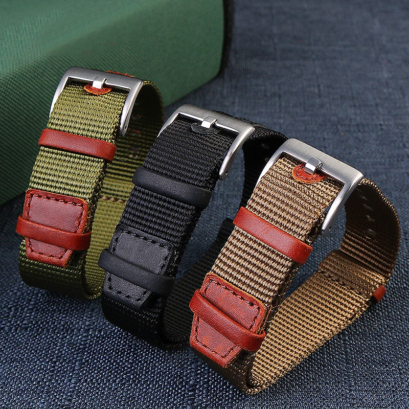 Alta qualidade náilon 20mm 22m - Nylon Nato Strap avaliação e preço