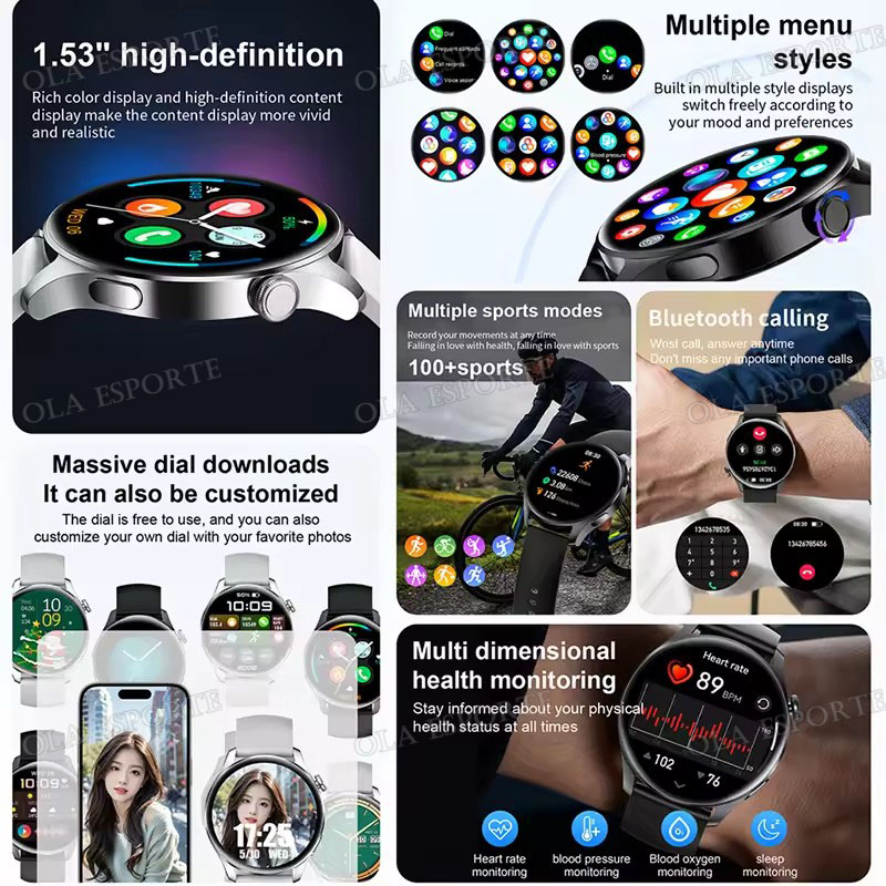 Novo Smartwatch para Homens e  - Smartwatch Faces avaliação e preço