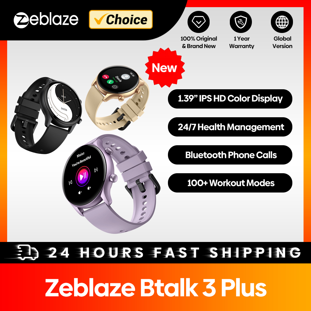 Zeblaze-Btalk 3 Plus Smartwatc - Smartwatch Faces avaliação e preço