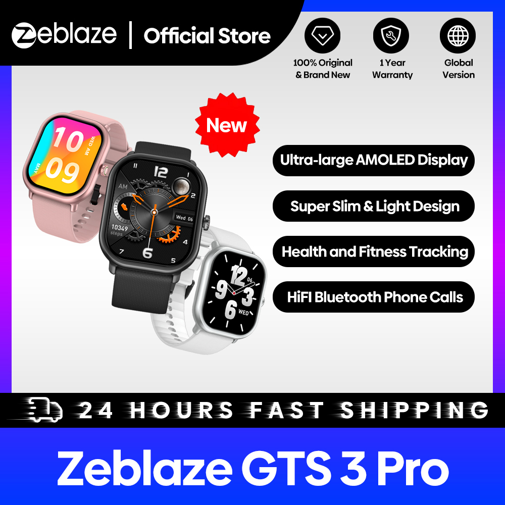 Novo zeblaze gts 3 pro chamada - Smartwatch Faces avaliação e preço